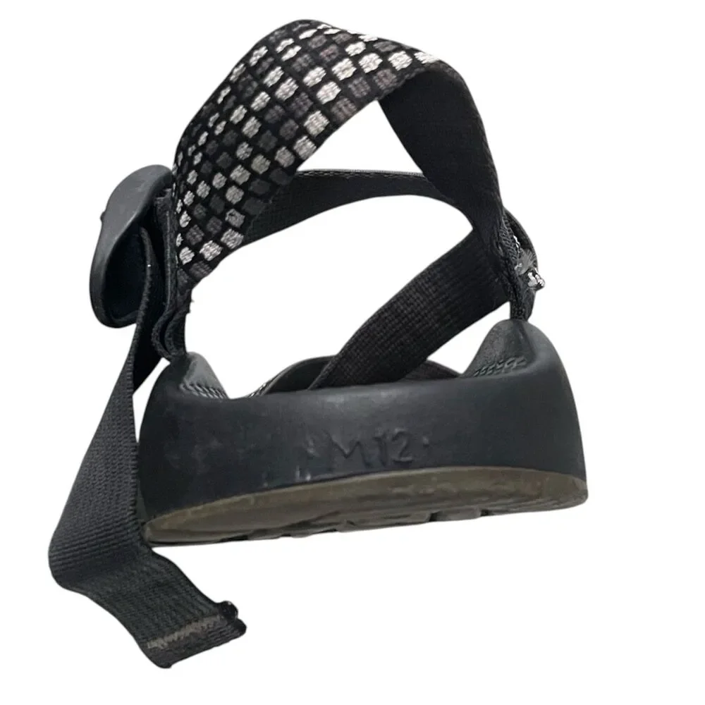 Chaco ZX/1 Sandals Mens 12 Black White Strappy Hiking Water Sport Outdoor